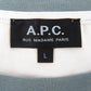 A.P.C. (アーペーセー) 半袖Ｔシャツ A.P.C.　RETRO Ｔシャツ　ロゴプリントＴシャツ　Ｌ　オフホワイト×モスグリーン　23245-1-92991 美品