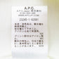 A.P.C. (アーペーセー) 半袖Ｔシャツ A.P.C.　RETRO Ｔシャツ　ロゴプリントＴシャツ　Ｌ　オフホワイト×モスグリーン　23245-1-92991 美品