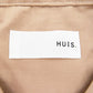 半袖シャツ HUIS.　半袖 コットンワイドシャツ　ピンクベージュ　FREE　U111-KT01-91MLT 美品