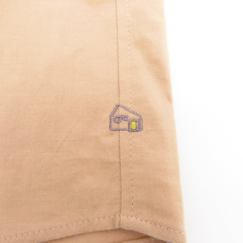 半袖シャツ HUIS.　半袖 コットンワイドシャツ　ピンクベージュ　FREE　U111-KT01-91MLT 美品