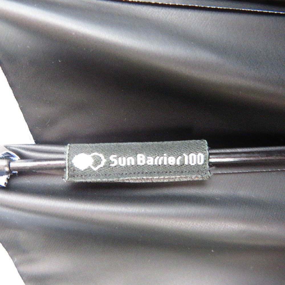 Sun Barrier 100 (サンバリア 100) その他ファッション雑貨 SUN BARRIER 100　折りたたみ日傘　2段折/フロスト　ブルー　 美品