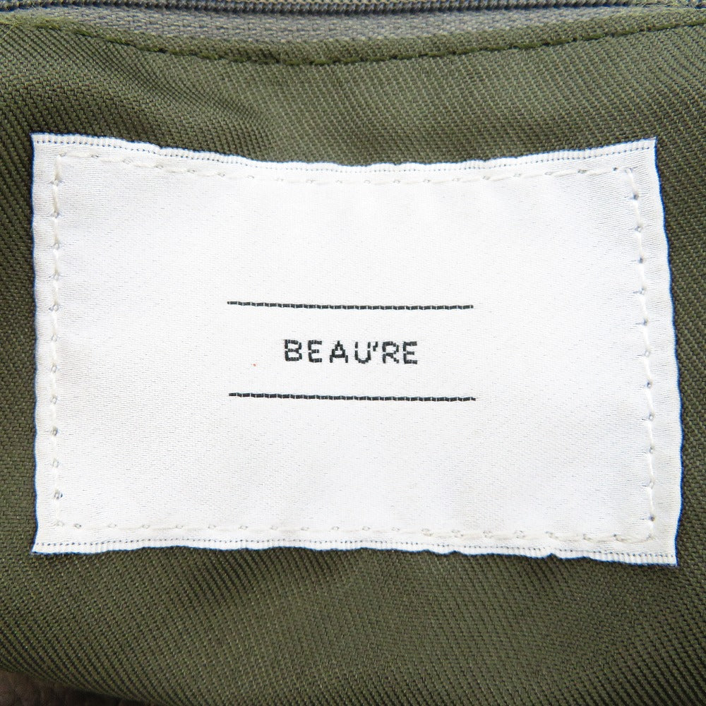 Beaure (ビューレ) トートバッグ BEAURE　カウレザー トートバッグ　ハンドバッグ　ベージュ　 美品