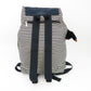 Kipling (キプリング) リュック KIPLING ファンダメンタル リュックサック　L　K01374 ボーダー　ネイビー 美品