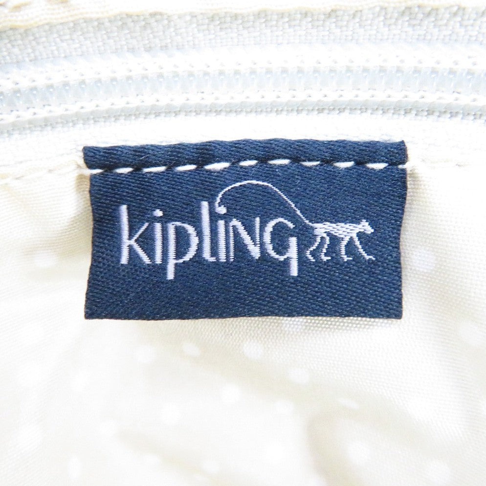 Kipling (キプリング) リュック KIPLING ファンダメンタル リュックサック　L　K01374 ボーダー　ネイビー 美品