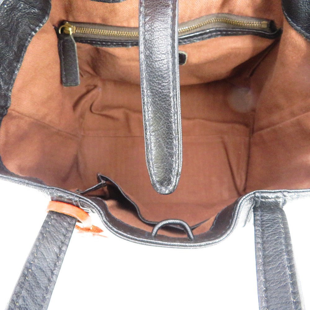 genten (ゲンテン) トートバッグ genten　ゴートベーシック ハンドバッグ　トートバッグ　ブラック　44128-12 美品