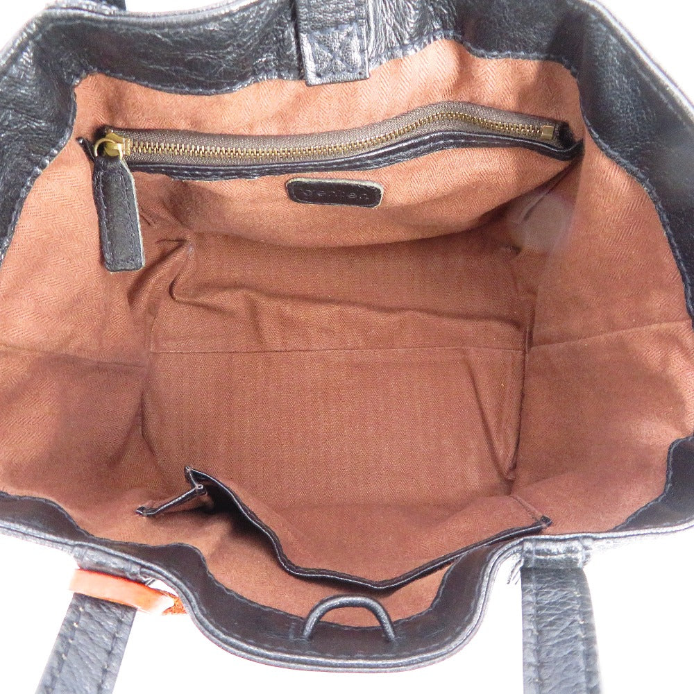 genten (ゲンテン) トートバッグ genten　ゴートベーシック ハンドバッグ　トートバッグ　ブラック　44128-12 美品