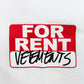 VETEMENTS (ヴェットモン) 半袖Ｔシャツ VETEMENTS　ロゴ FORRENTプリント付きオーバーサイズTシャツ　S　ホワイト　SS20TR372