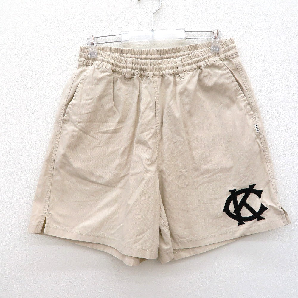 keboz (ケボズ) 半袖Ｔシャツ CALEE×KEBOZ　BASEBALL SHORTS セットアップ　キャップ付き　XL 　ベージュ 美品