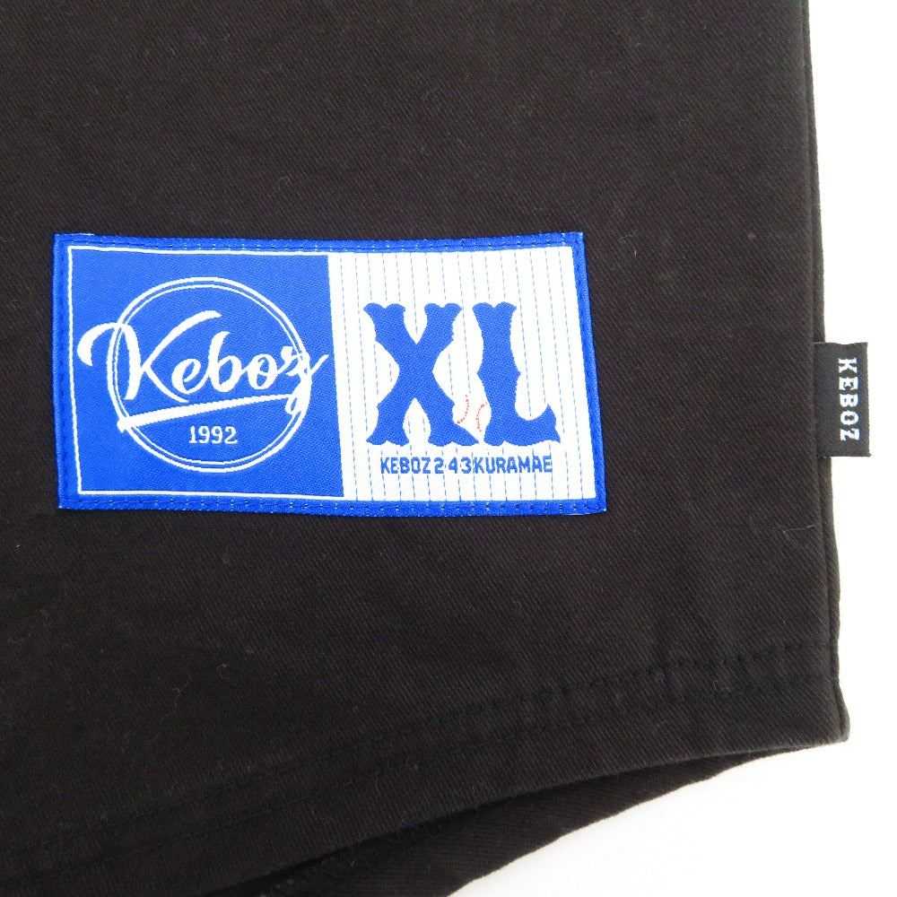keboz (ケボズ) 半袖Ｔシャツ CALEE×KEBOZ　BASEBALL SHORTS セットアップ　キャップ付き　XL 　ブラック 美品