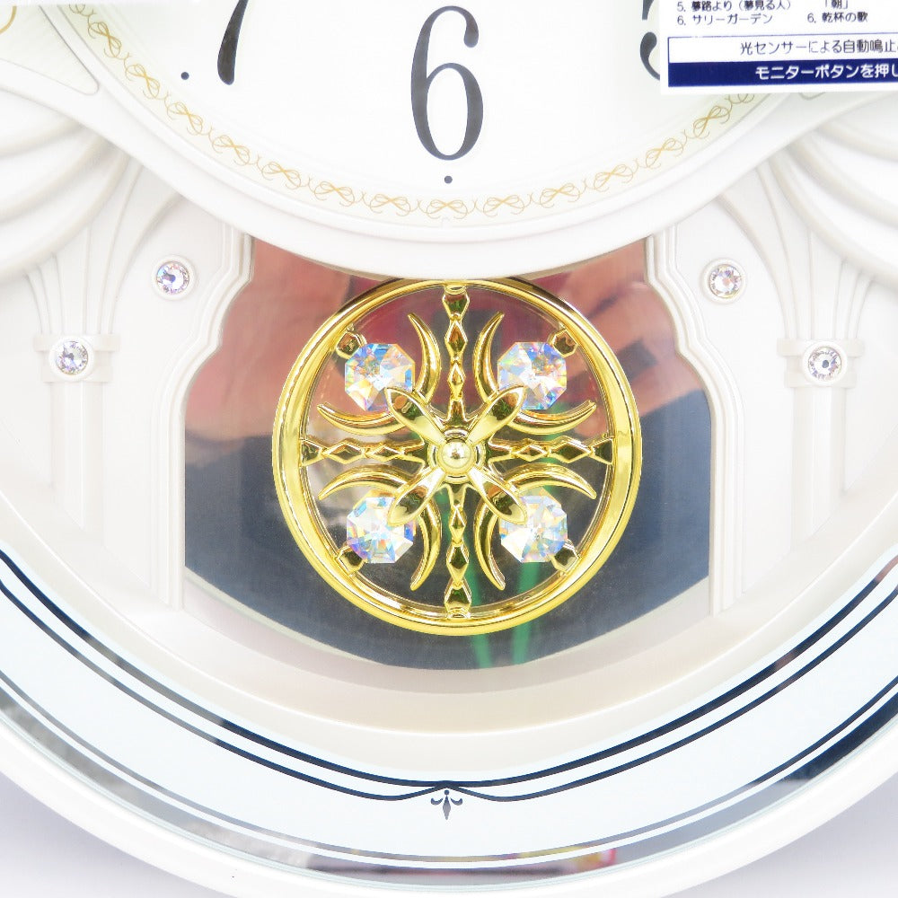 SEIKO (セイコー) 日用雑貨 SEIKO　電波壁掛け時計　AM258W　白パール　アナログ　 美品