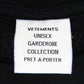 VETEMENTS (ヴェットモン) 半袖Ｔシャツ VETEMENTS　ヴェトモン　アナーキーゴシックロゴプリントTシャツ　S　ブラック×ホワイト　UE51TR640 美品