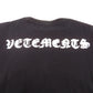 VETEMENTS (ヴェットモン) 半袖Ｔシャツ VETEMENTS　ヴェトモン　アナーキーゴシックロゴプリントTシャツ　S　ブラック×ホワイト　UE51TR640 美品