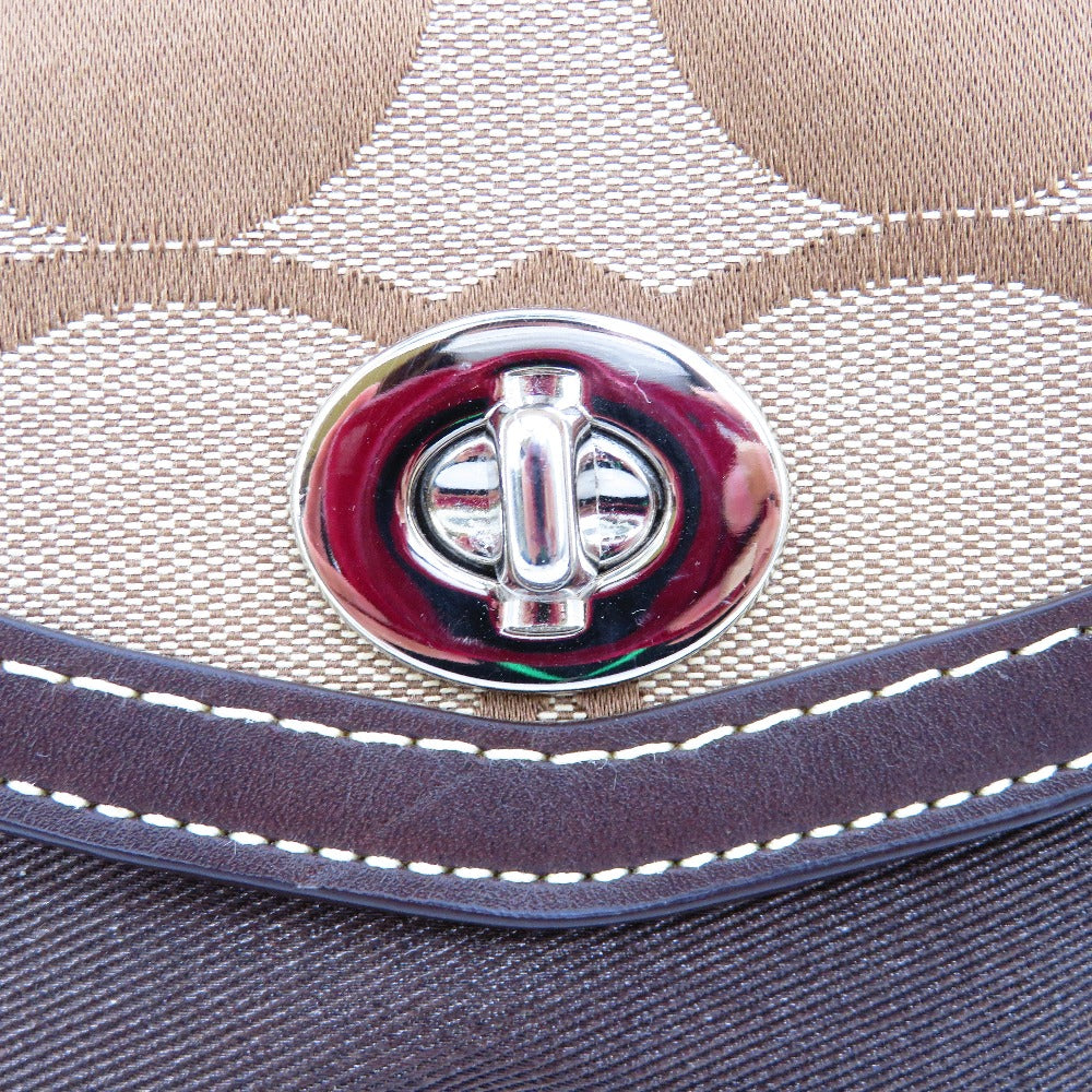 COACH (コーチ) ハンドバッグ COACH　シグネチャー　ボストンバッグ　ベージュ　F77179 美品
