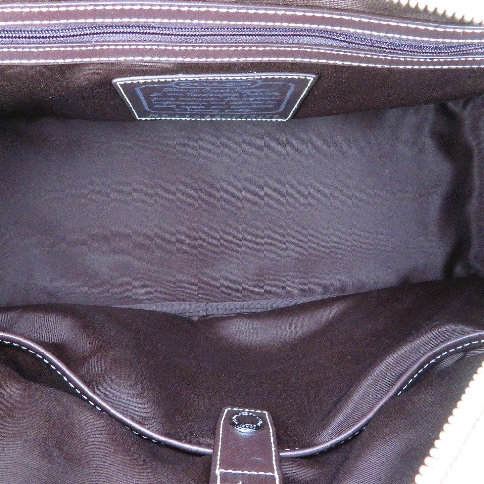 COACH (コーチ) ハンドバッグ COACH　シグネチャー　ボストンバッグ　ベージュ　F77179 美品