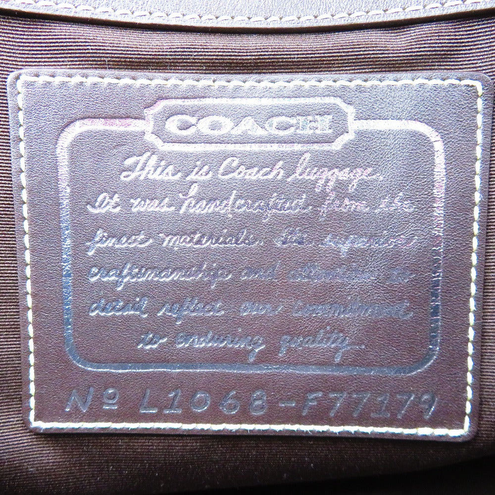 COACH (コーチ) ハンドバッグ COACH　シグネチャー　ボストンバッグ　ベージュ　F77179 美品