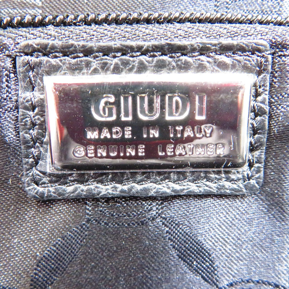 GIUDI (ジウディ) リュック GIUDI　イタリア製ソフトエンボスレザー　リュックサック　ブラック　ビジネスリュック 未使用品
