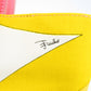 エミリオプッチ トートバッグ EMILIO PUCCI　トートバッグ　パステルカラー　イエロー×ピンク　キャンバス 美品