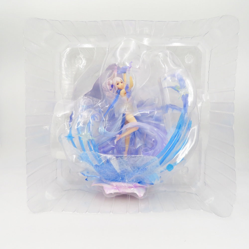 エミリア -Crystal Dress Ver- 「Re：ゼロから始める異世界生活」 SHIBUYA SCRAMBLE FIGURE 1/7 PVC製塗装済み完成品 アベマショッピング＆eStream フィギュア