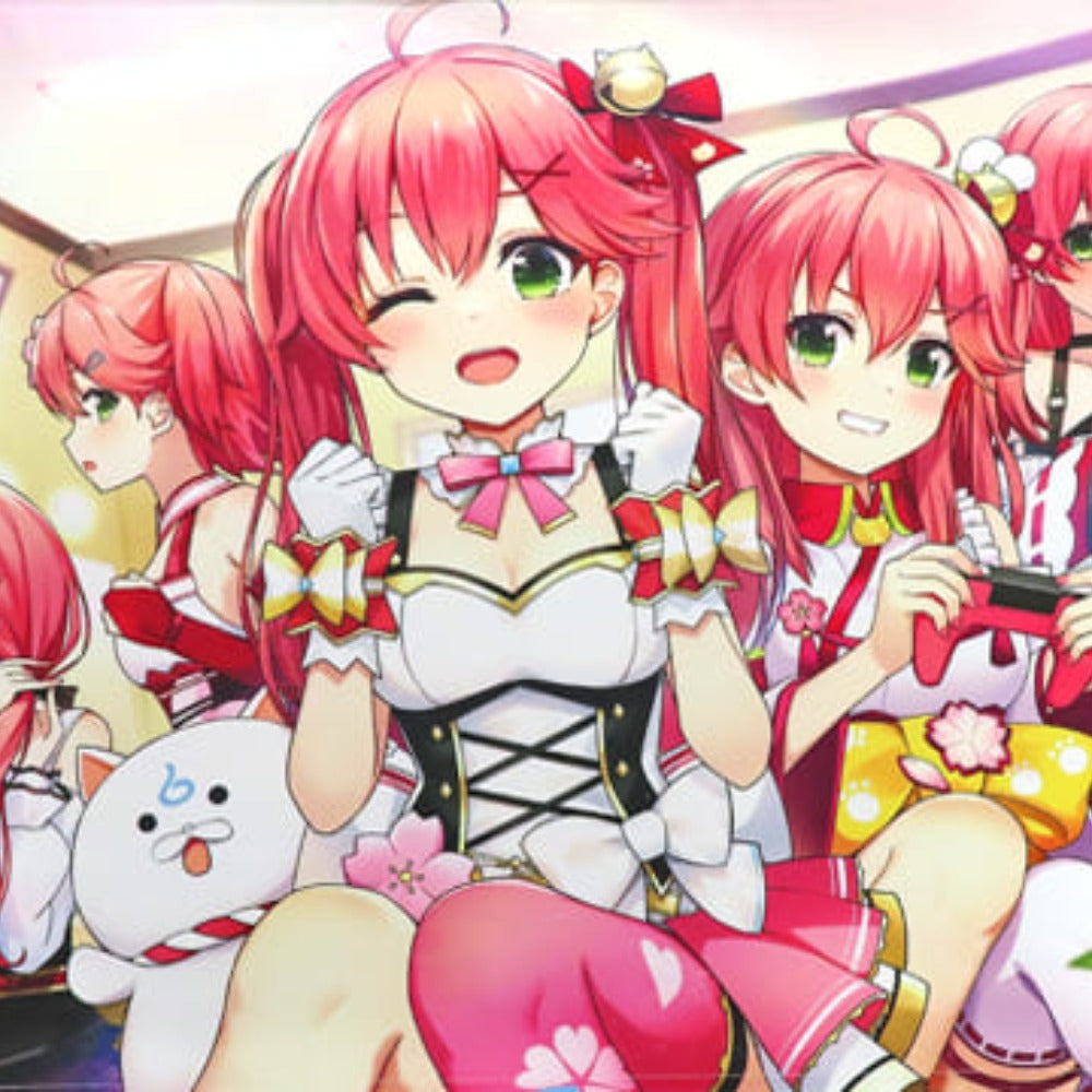 キャラクターグッズ さくらみこ 4周年ライブの裏側B2タペストリー 「バーチャルYouTuber さくらみこ 活動4周年記念」 未使用品