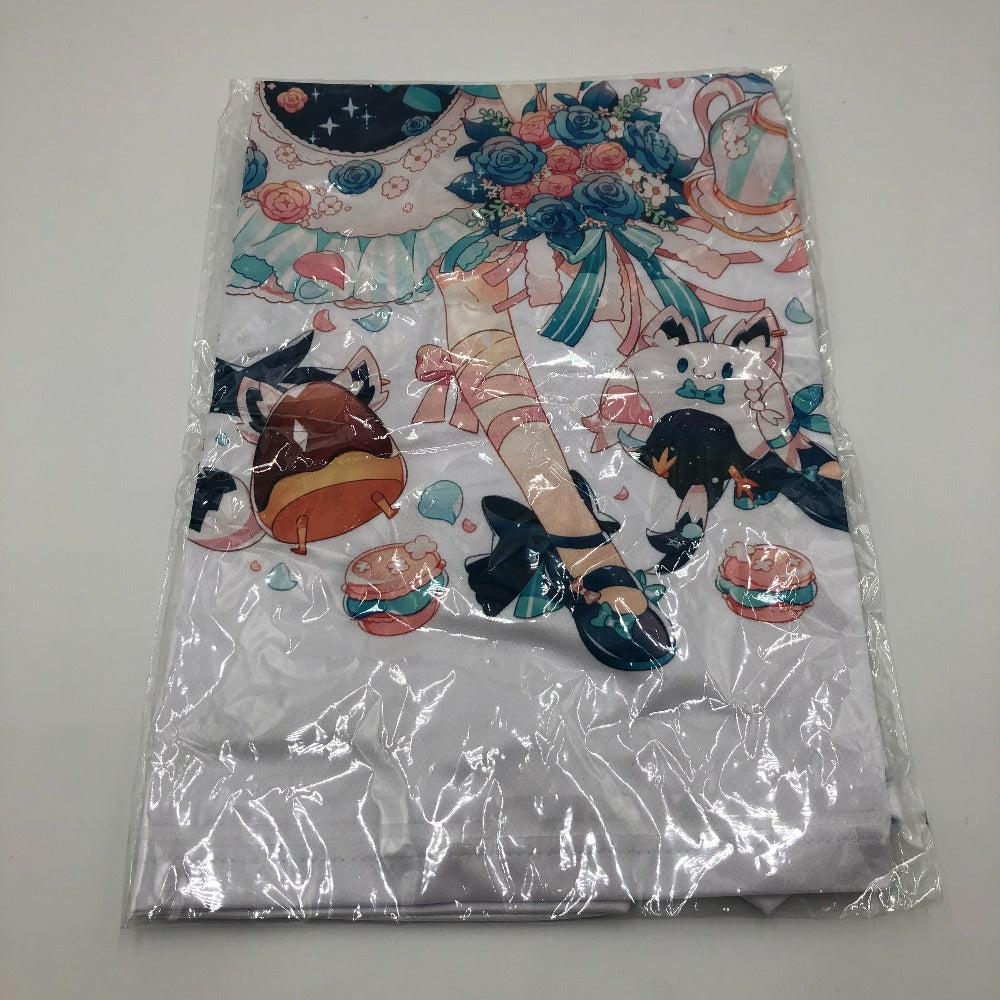 キャラクターTシャツ 白上フブキ バースデー フルグラフィックTシャツ ホワイト フリーサイズ 「バーチャルYouTuber ホロライブ Congratulations!! FUBUKI BIRTHDAY PARTY.2019」 未使用品