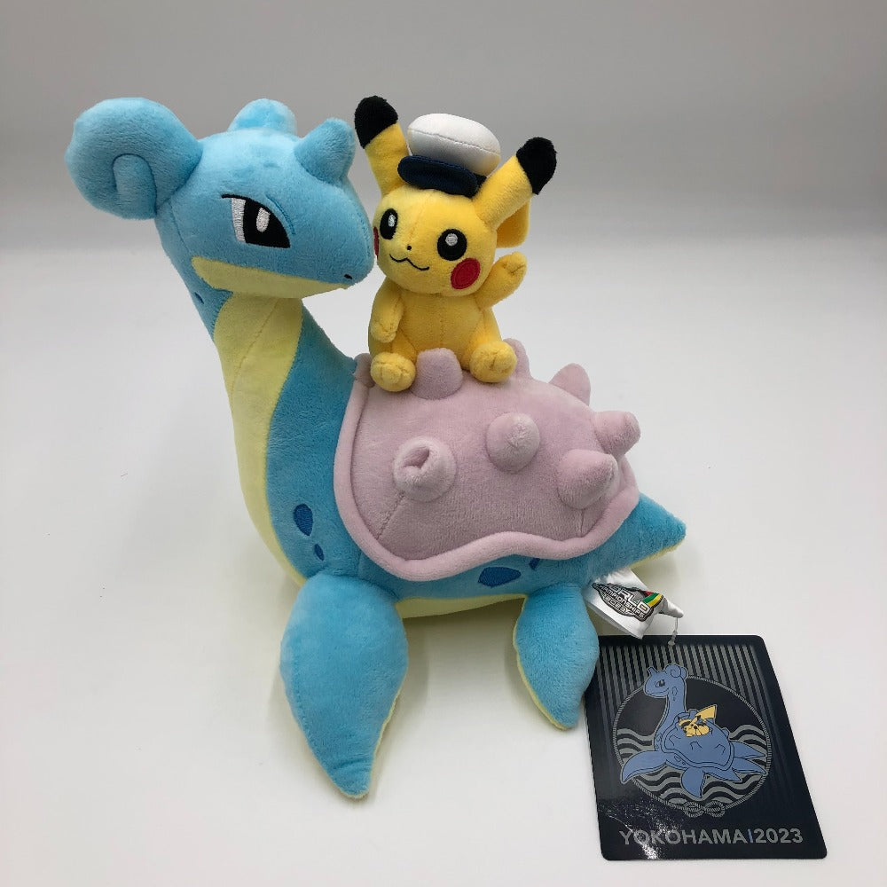 ポケットモンスター ぬいぐるみ ラプラス＆ピカチュウ ヨコハマ2023 ぬいぐるみ 「ポケットモンスター」 ポケモンWCS2023開催記念商品 美品