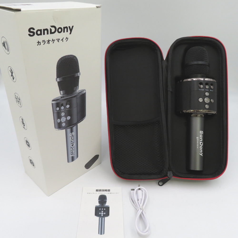 オーディオ機器 SanDony カラオケマイク ワイヤレスマイク 高音質 JRZK-D18
