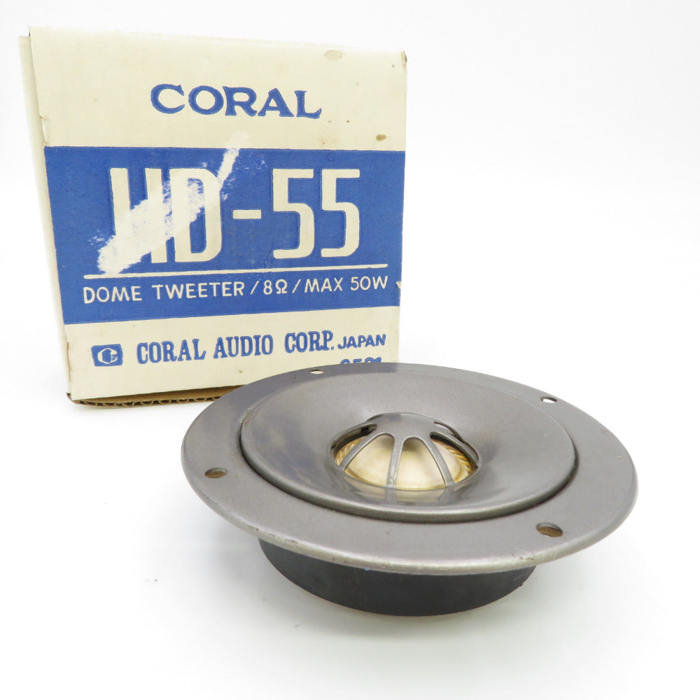 CORAL HD-55 DOME TWEETER/8Ω/MAX 50W ユニットスタンド ジャンク