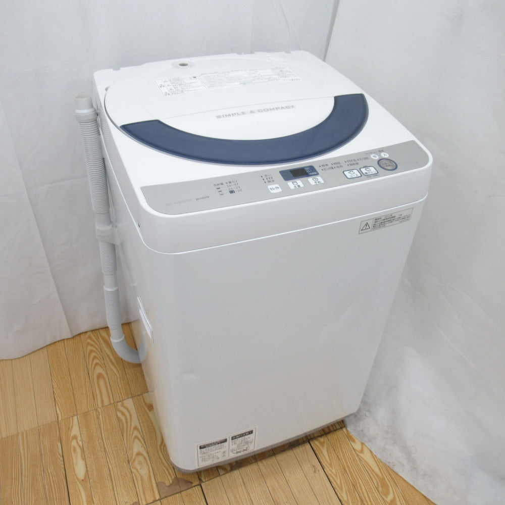 SHARP (シャープ) 全自動洗濯機 ES-GE55R 5.5kg 2016年製 グレー 簡易 
