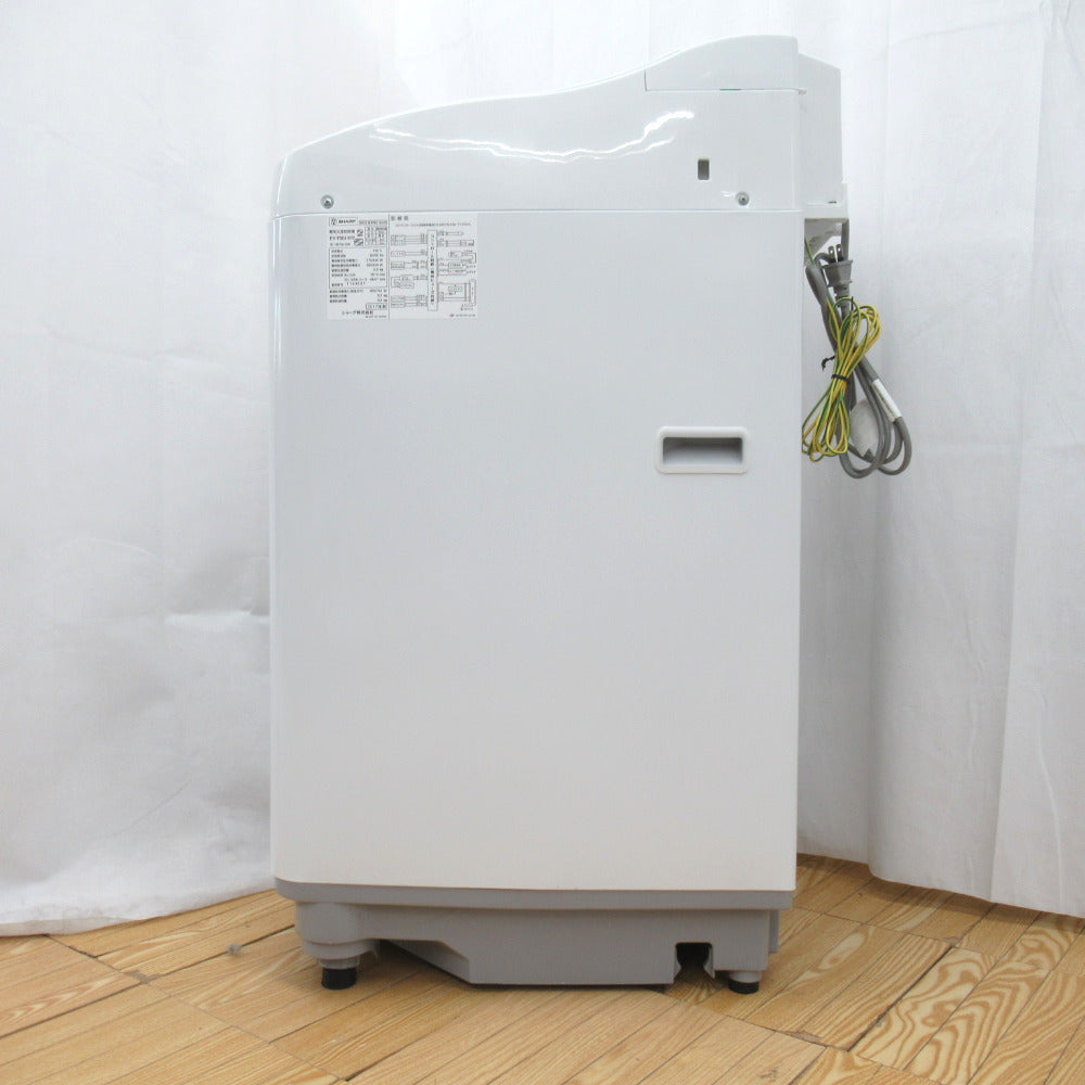 SHARP (シャープ) 全自動洗濯機ES-T5E4 5.5kg 2017年製 ホワイト 簡易 