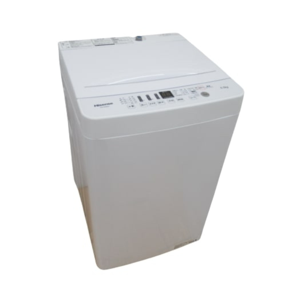 Hisence (ハイセンス) 全自動電気洗濯機 HW-E5503 5.5kg 2019年製 オリジナルホワイト 簡易乾燥機能付 一人暮らし 洗浄・除菌済み