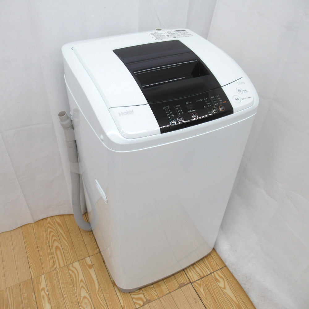 Haier (ハイアール) 全自動洗濯機 JW-K50K-K 5.0Kg 2016年製 送風 乾燥 