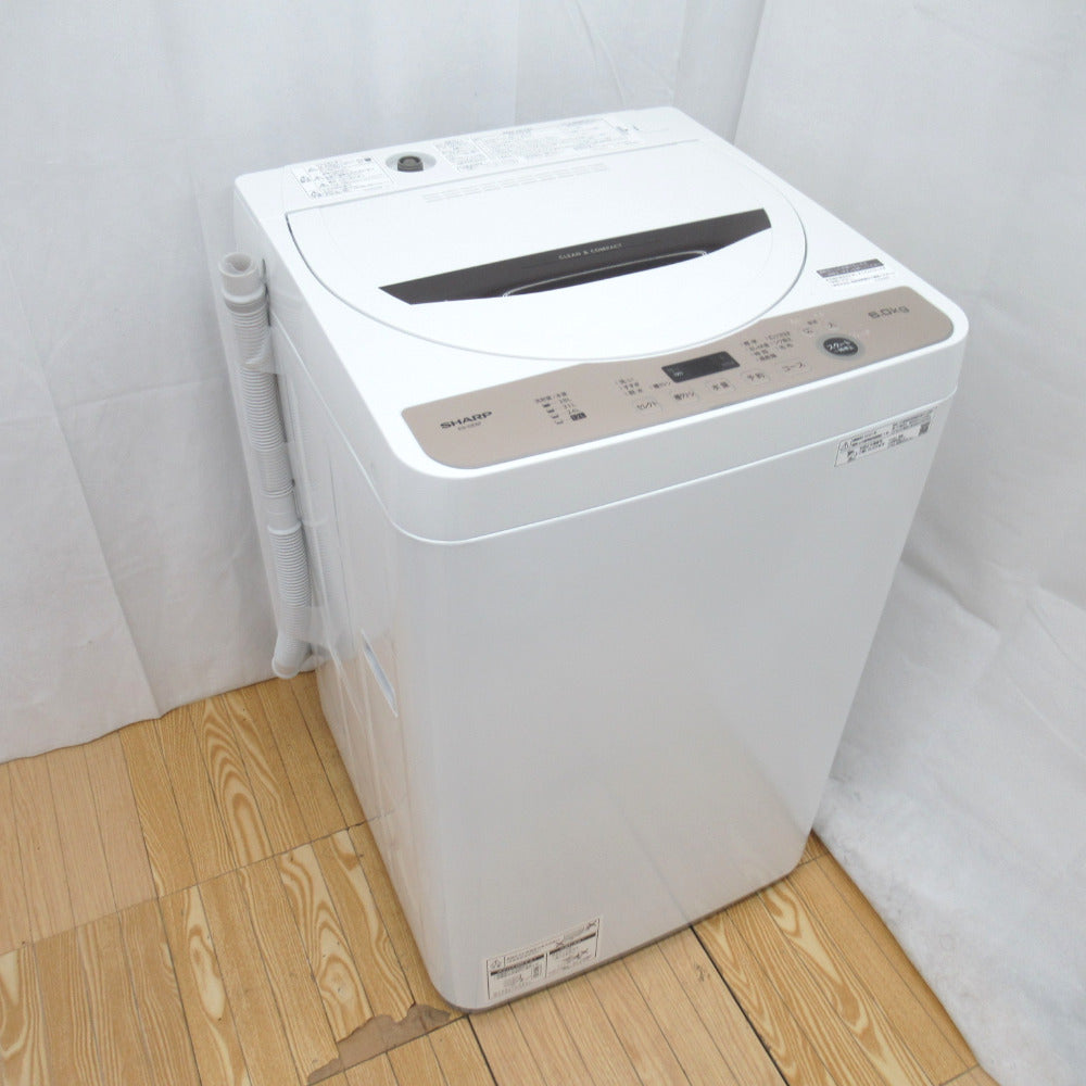 SHARP 縦型洗濯機 6キロ ES-GE6F 新着 - 洗濯機