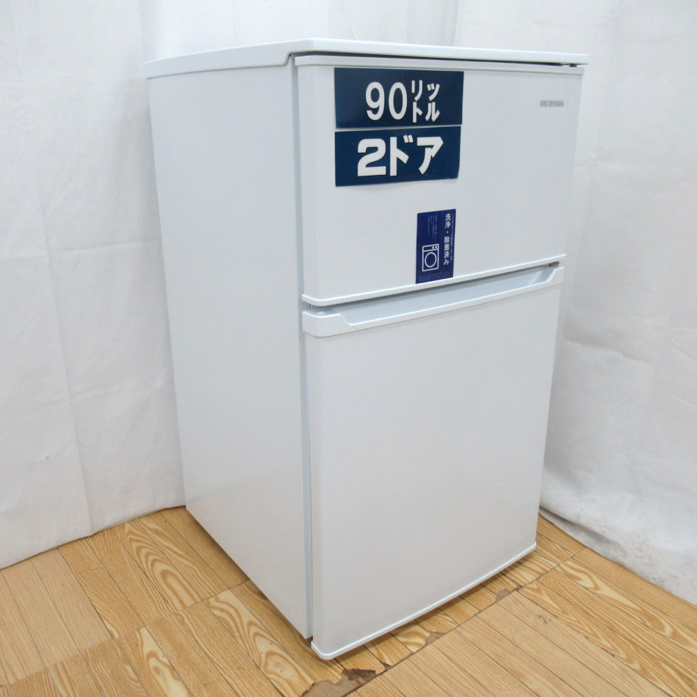 IRIS OHYAMA (アイリスオーヤマ) 冷蔵庫 90L 2ドア IRSD-9B-W ホワイト 