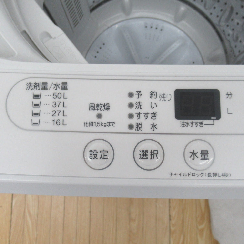 YAMADA SELECT全自動電気洗濯機 6.0Kg YWM-T60H1 2020年製 簡易乾燥