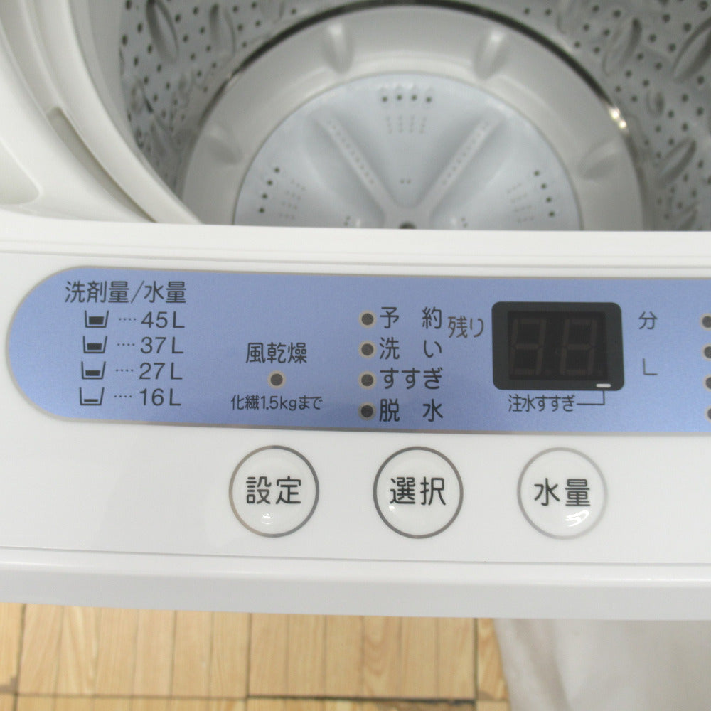 ヤマダ電機 自動電気洗濯機 YWM-T50G1 5.0kg 2019年製 ホワイト 簡易乾燥機能付 一人暮らし 洗浄・除菌済み