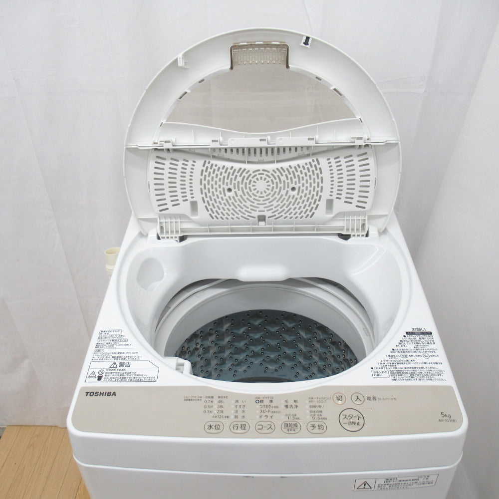 TOSHIBA (東芝) 全自動電気洗濯機 AW-5G3 5.0kg 2015年製 グラン ...