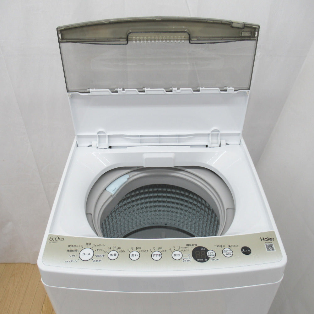 Haier (ハイアール) 全自動電気洗濯機 JW-C60GK 6.0kg 2022年製 簡易 