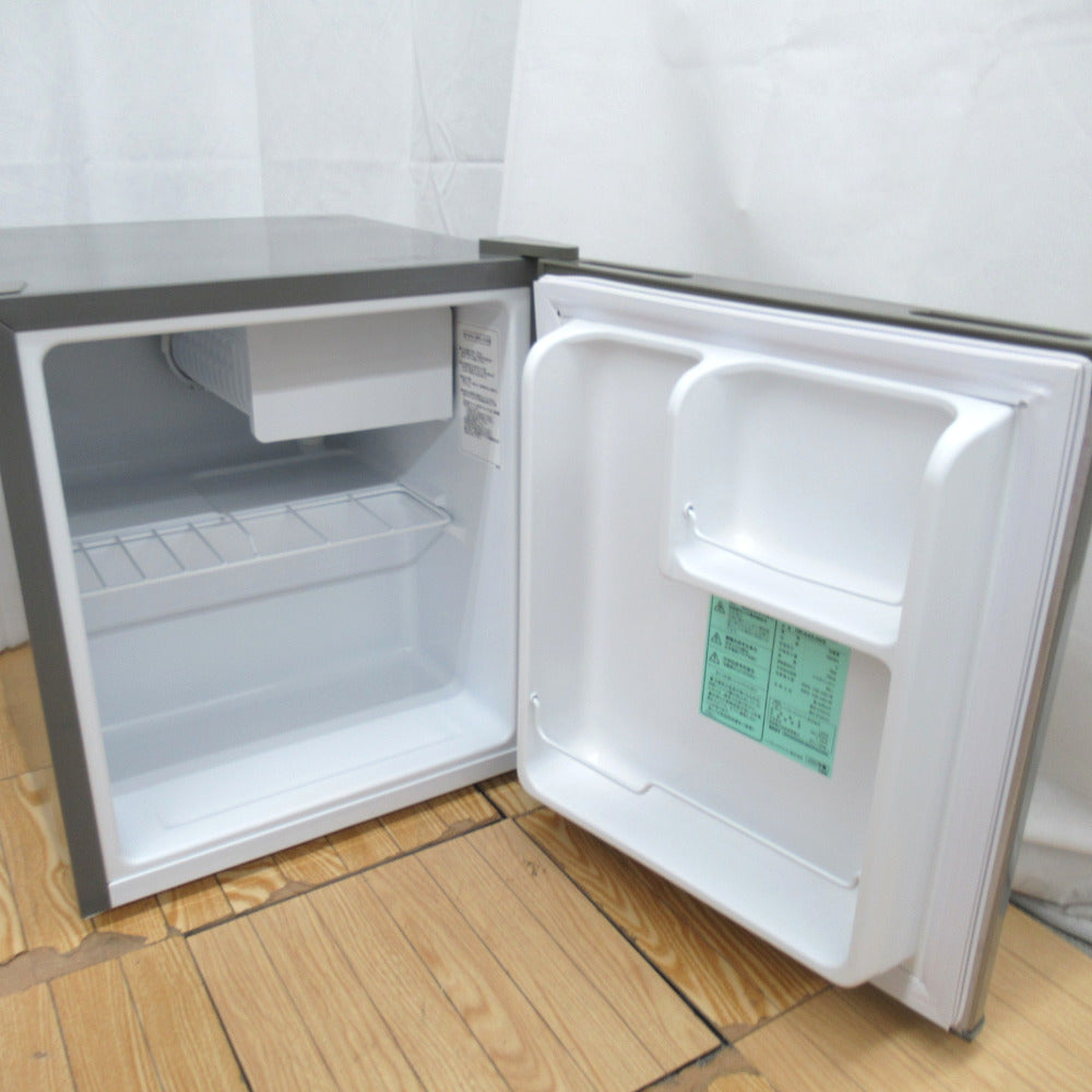 同梱発送不可 ハイセンス 小型 冷蔵庫 幅46.5cm 42L シルバー HR-A42JWS 1ドア 右開き ステンレスドア 静音 一人暮らし 洗浄・除菌済み