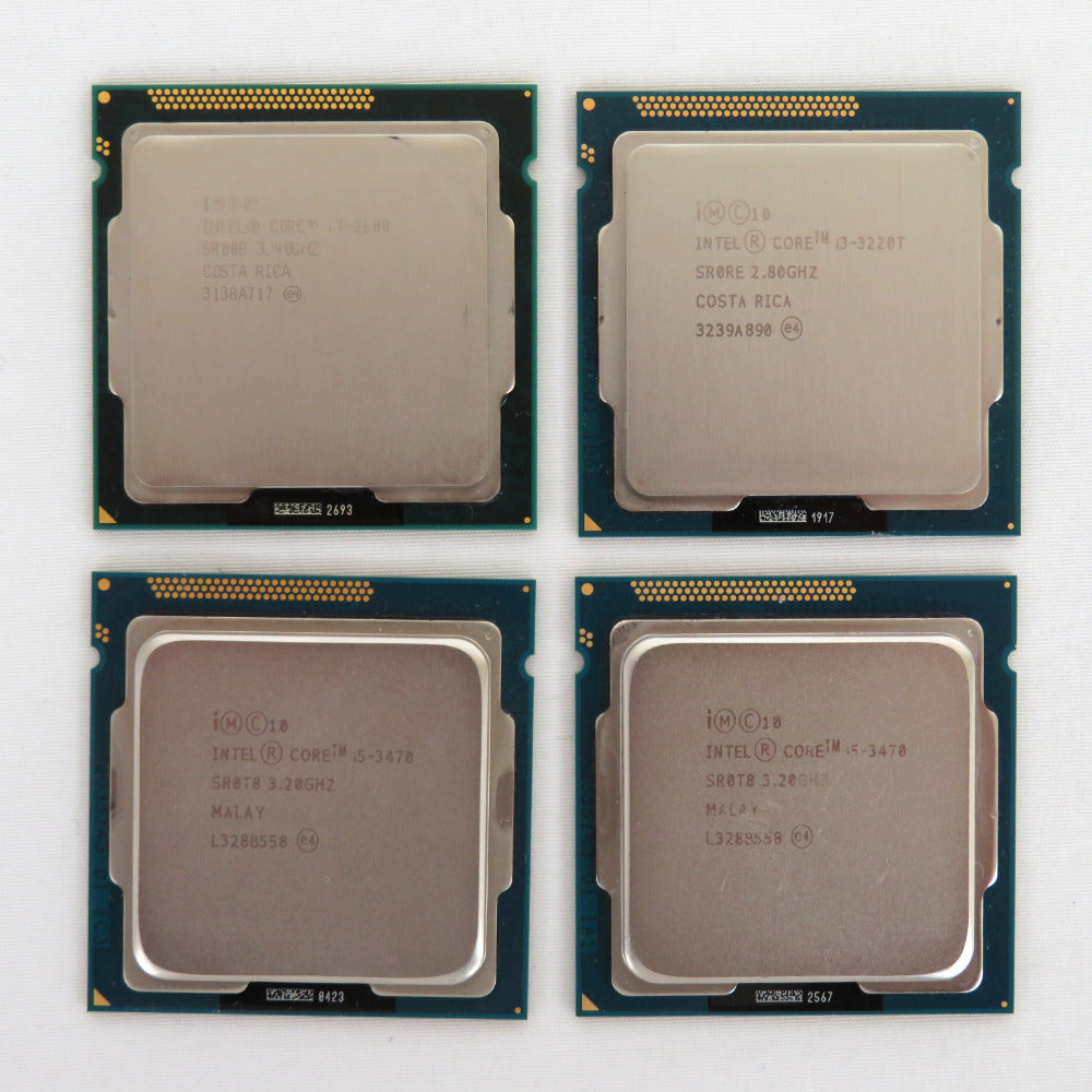 Intel (インテル) CPU ★4個まとめ売り★ Core i7-2600 Core i5-3470 Core i3-3470 Core i3-3220T 本体のみ 動作未確認