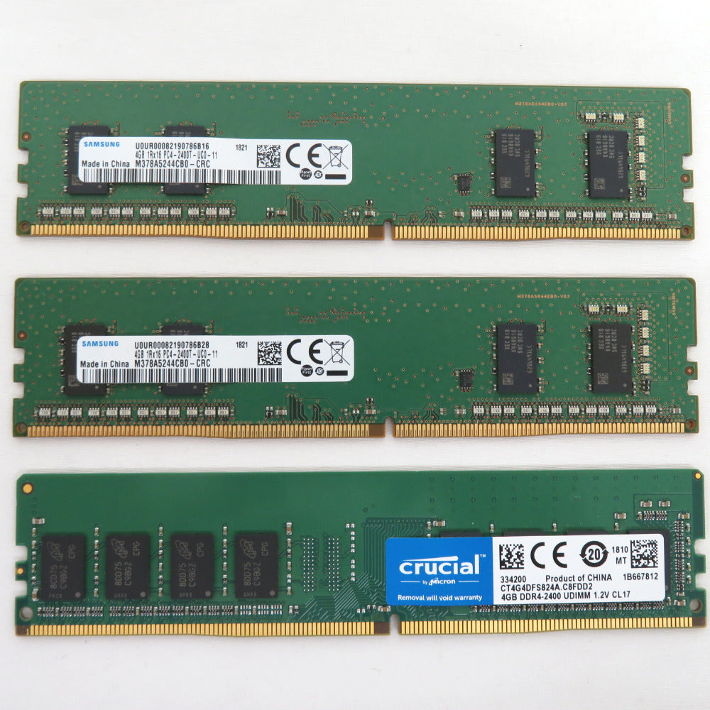 crucial (クルーシャル) デスクトップ用増設メモリ ★6枚まとめ売り★ DDR4 PC4-2400 4GB×6枚 CT4G4DFS824A  動作未確認