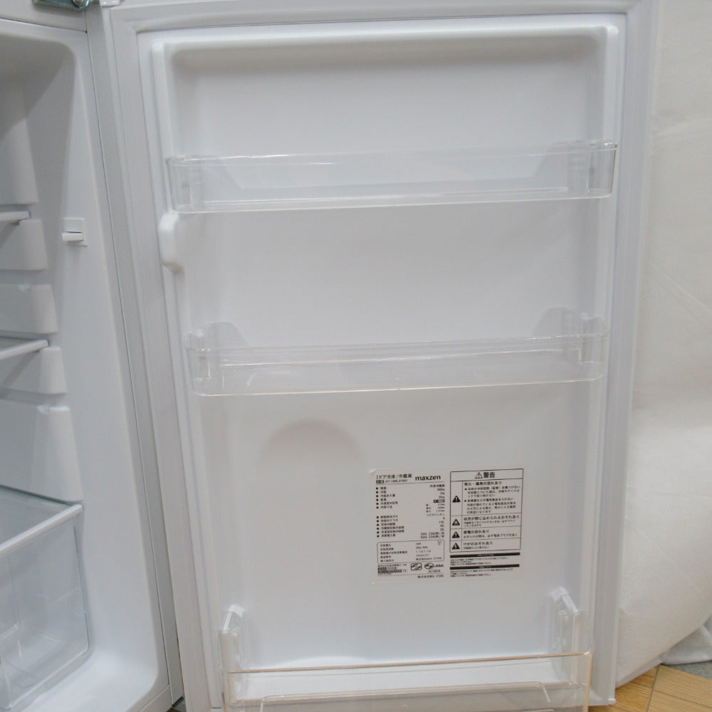 MAXZEN（マクスゼン) ノンフロン冷蔵庫 直冷式118L 2ドア JR118ML01WH 