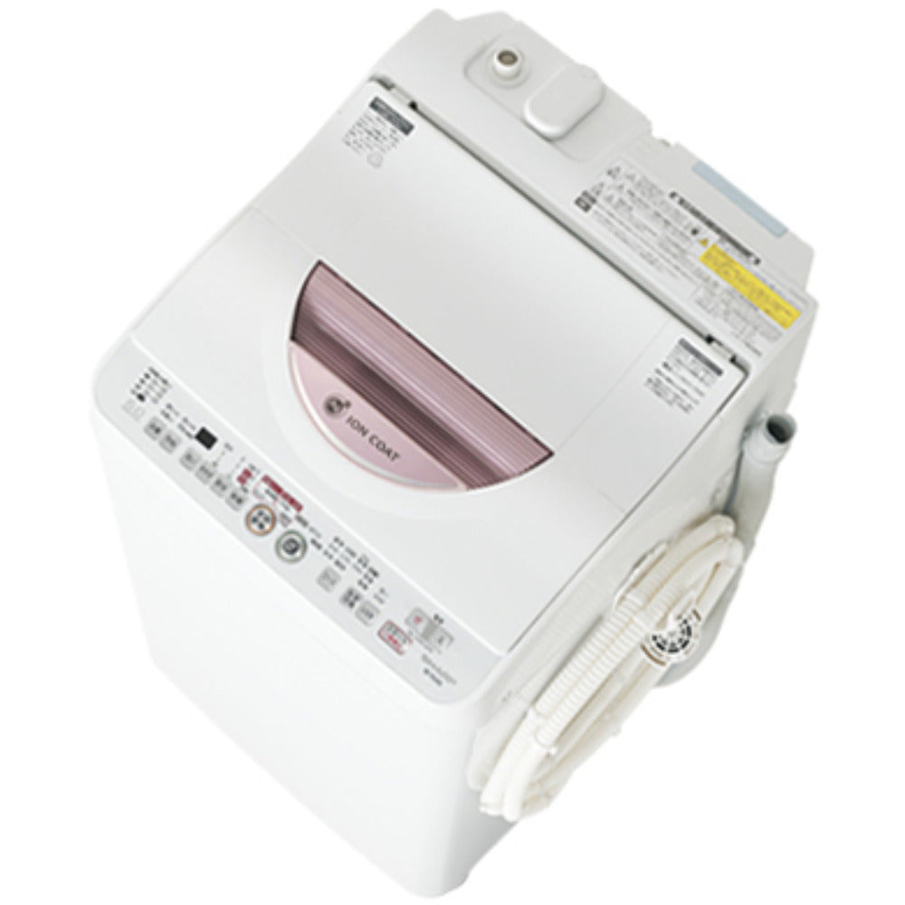 SHARP シャープ 全自動電気洗濯機 ES-TG60L 6.0kg 2015年製 ピンク 簡易乾燥機能付 一人暮らし 洗浄・除菌済み