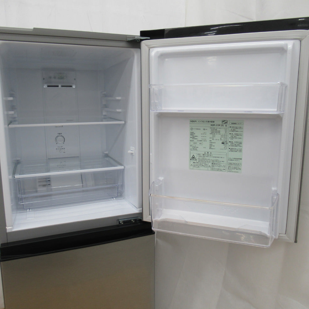 当店オススメ AQUA 冷蔵庫 AQR-J13K (S) 126L 2021年製 M0932 - 生活家電