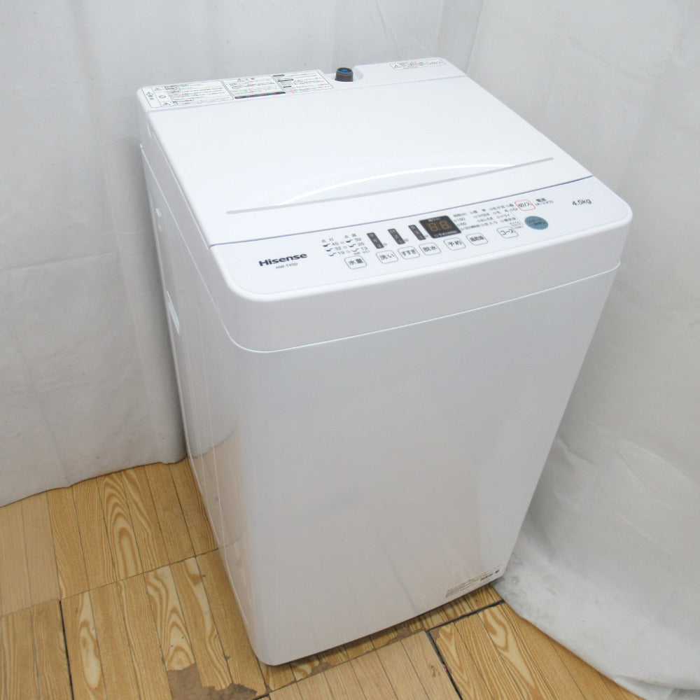 2023公式店舗 ハイセンス2021年製4.5キロ洗濯機 洗濯機