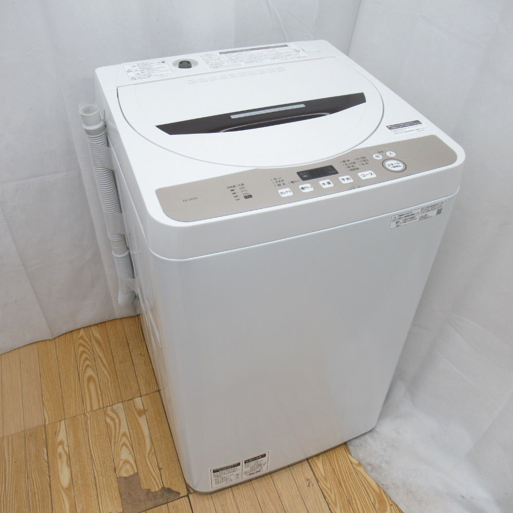 全自動洗濯機 SHARP ES-GE6D-T 6.0kg - 洗濯機