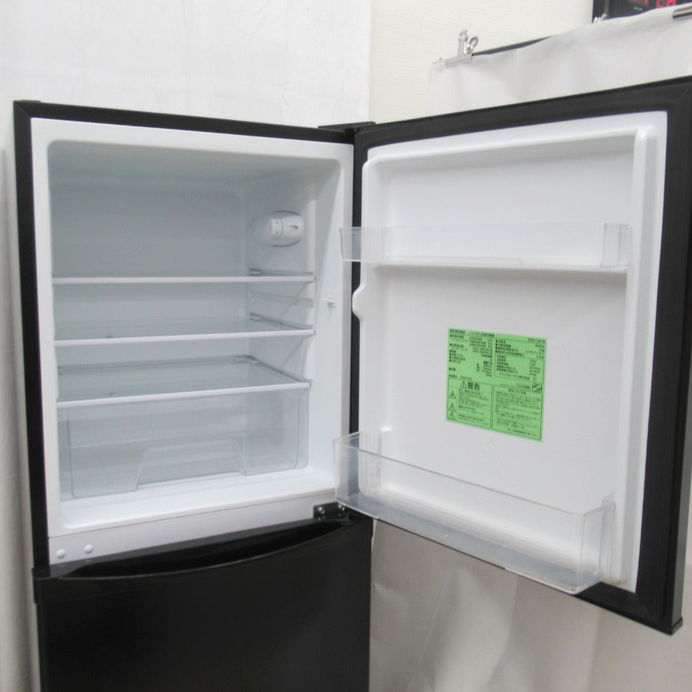 IRIS OHYAMA (アイリスオーヤマ) 冷蔵庫 直冷式 142L 2ドア IRSD-14A-B ブラック 2020年製 一人暮らし 洗浄・除菌済み