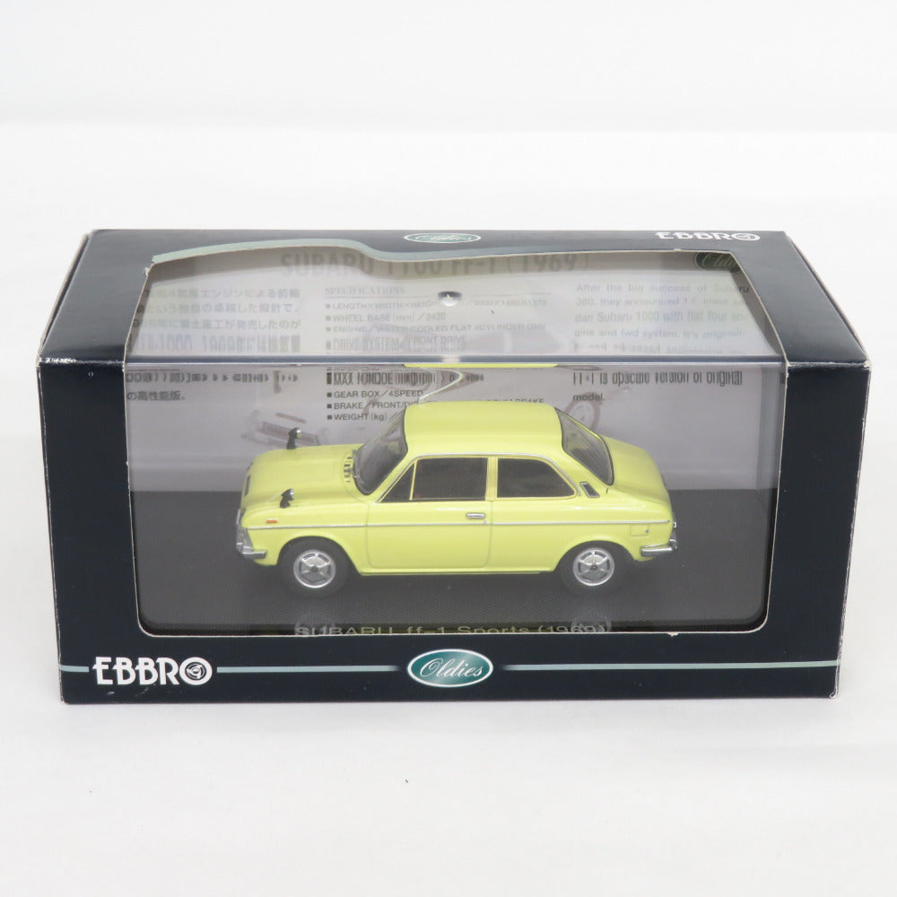 EBBRO (エブロ) 模型 1/43 1/43 スバル SUBARU ff-1 Sports(1969)  ff-1 1969年 イエロー