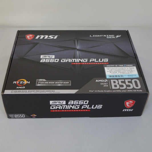 MSI (エムエスアイ) PC周辺機器 マザーボード B550 GAMING PLUS ATX SocketAM4 DDR4 美品