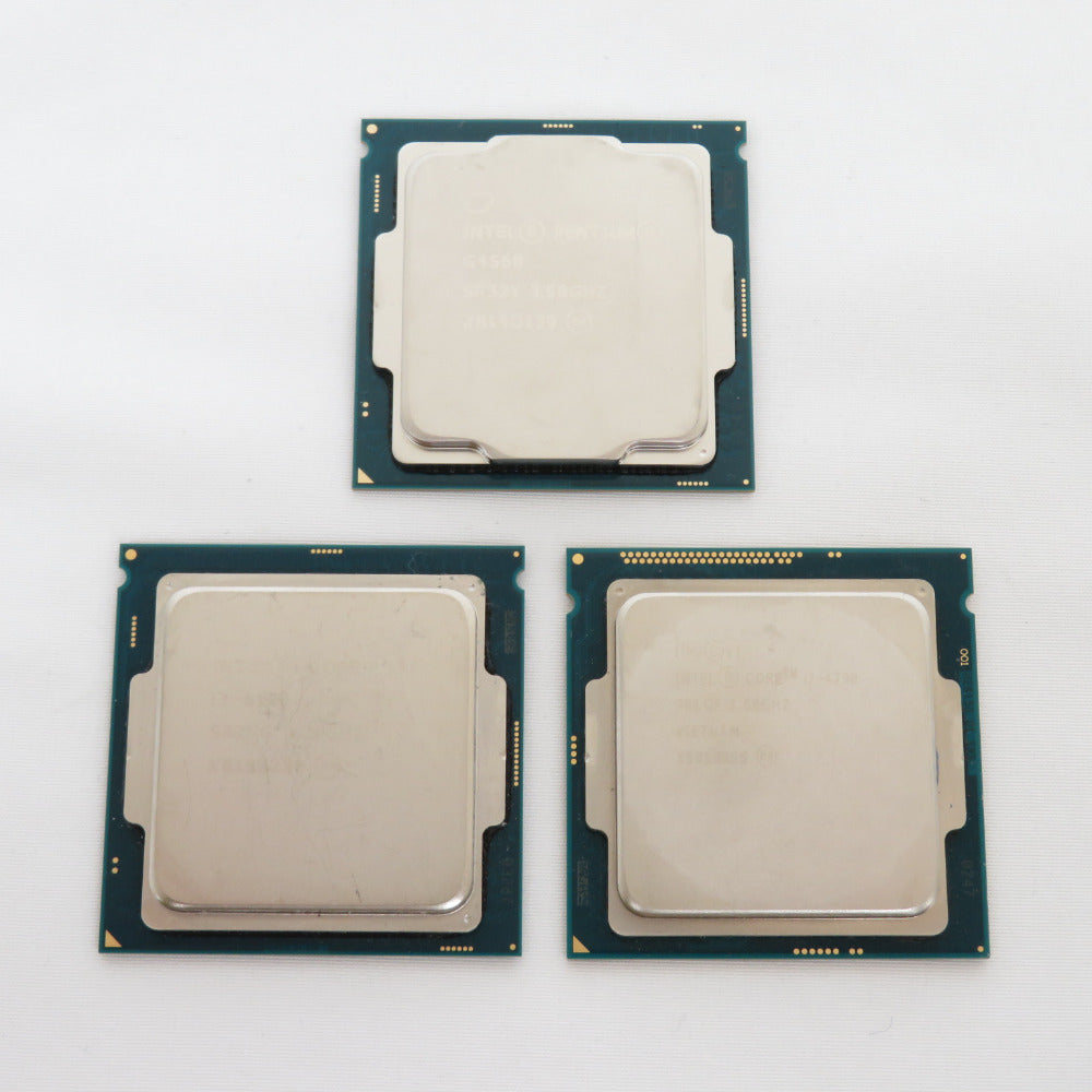 ジャンク CPU 3個まとめ売り Core i6-6100 Core i7-4790 Pentium G4560 本体のみ 3個セット 動作未確認 Intel (インテル)