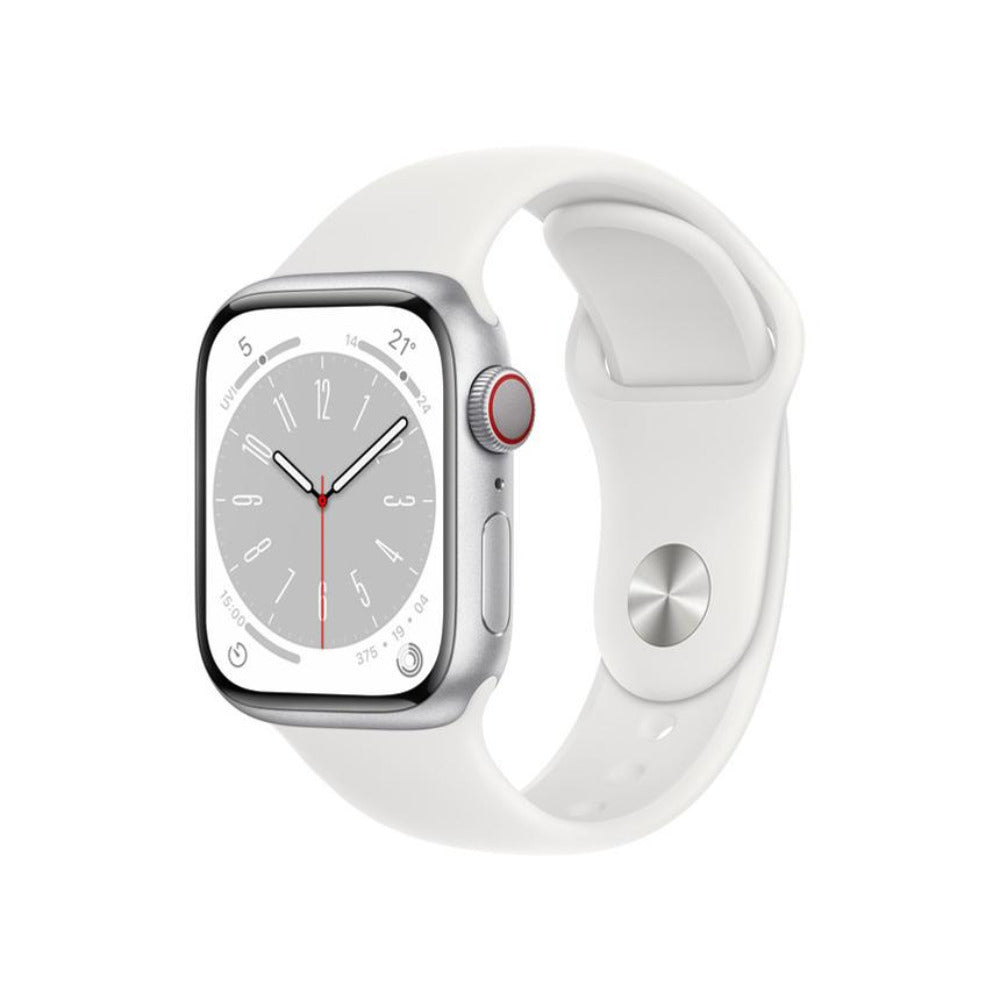 Apple Watch Series 8 GPS + Cellularモデル 41mm シルバーアルミニウムケース ホワイトスポーツバンド MP4A3JA 未使用品